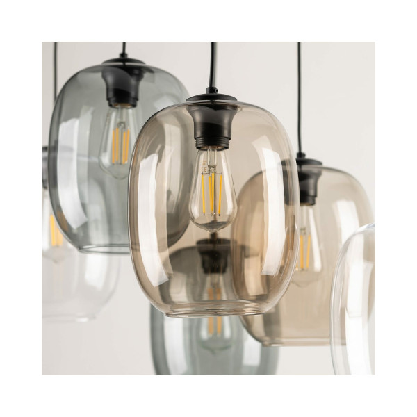 Подвесной светильник, люстра TK Lighting 5974 Elio E27 6x15W IP20 Черный - фото №3