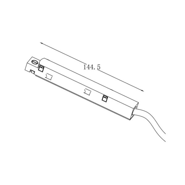 Ввід живлення Alumled ALMG-VG WH 48V - фото №1