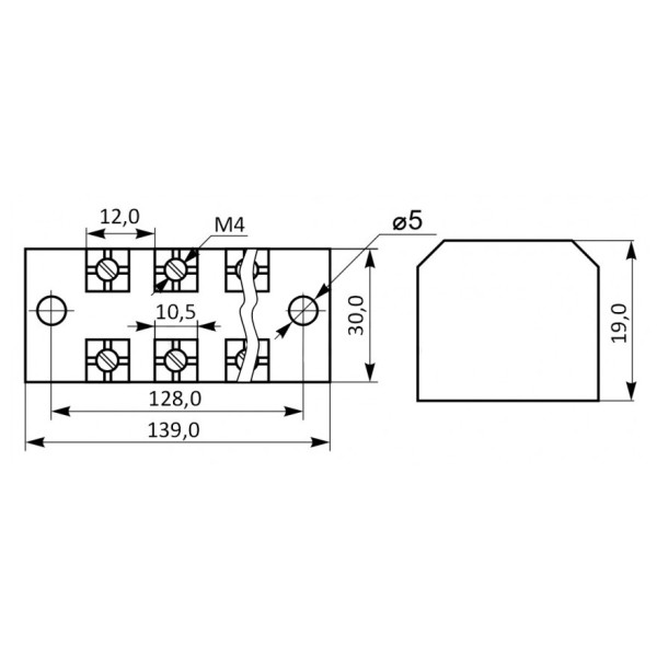 Клеммная колодка в корпусе Аско-Укрем TB 2510 - фото №2