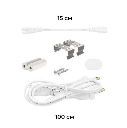 Лінійний світильник Maxus T5 5Вт 4100K 300мм з кнопкою (1-MT5-0305) - фото №1