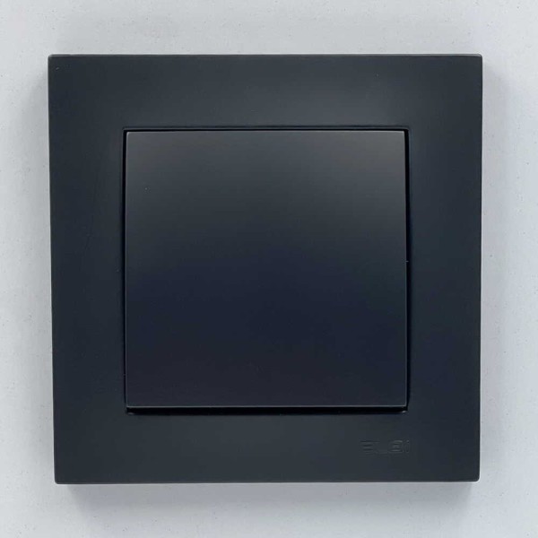 Вимикач EL-BI VEGA чорний мат 1-кл ( 510-014800-200 ) - фото №1