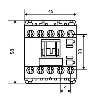 Мініконтактор Аско-Укрем ПМ 0-06-10 F7 110В LC1-K0610 (A0040010153) - фото №4