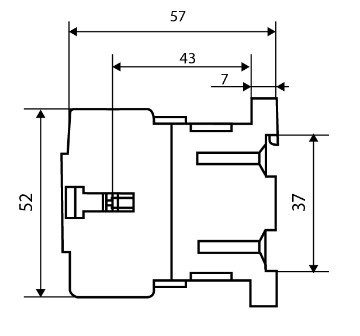 Мініконтактор Аско-Укрем ПМ 0-06-10 F7 110В LC1-K0610 (A0040010153) - фото №6