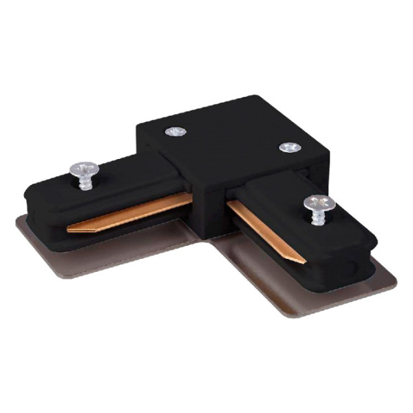 З'єднувач трекових шинопроводів Evrolight 42801 L-форма (чорний)