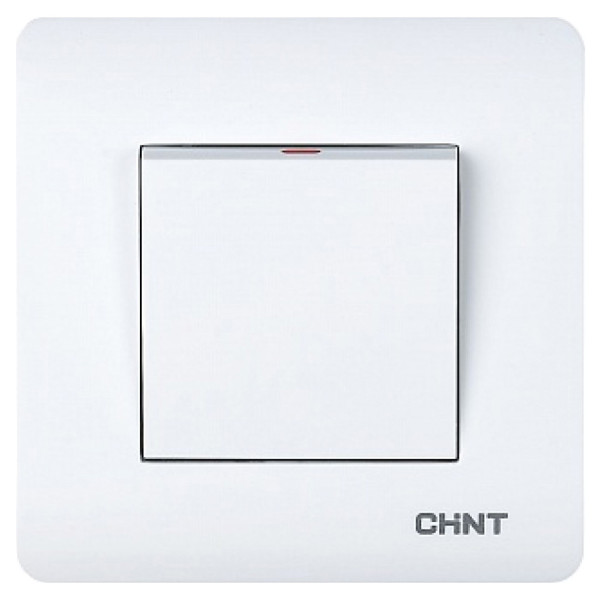 Проходной выключатель 1-клавишный Chint NEW3 белый (715378)