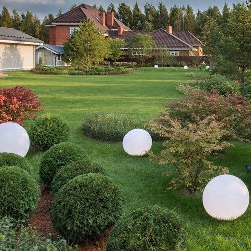 Светильник садово-парковый Violux SFERA 200мм белый 20W Е27 IP44 ( 500120 ) - фото №8