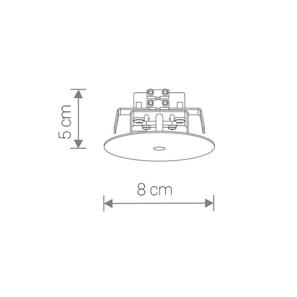Основание Nowodvorski 8547 Cameleon Canopy F 10W IP20 Bl - фото №1
