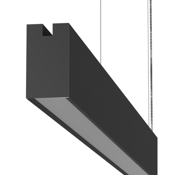 Підвісний світильник, люстра Kloodi KD-KORDA4070 1200 40W CCT BK LED 3000K/4000K/6000K 3200Lm IP20 чорний - фото №1