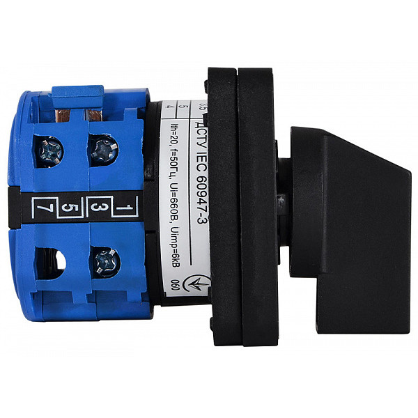 Пакетный переключатель Аско-Укрем ПКП SBI 0-1-2-3 выбор фазы 20A/2.841 (A0110010055) - фото №1