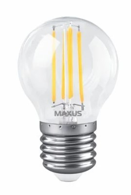 Філаментна світлодіодна лампа Maxus G45 FM 220Вт E27 Clear (1-MFM-743)
