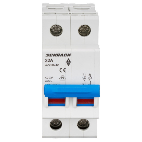 Вимикач навантаження Schrack AZ200242 32А 2P - фото №1