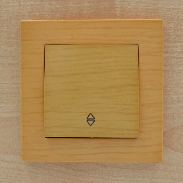 Вимикач ELBI ZENA Woodline клен 1кл прохідний без рамки ( 609-012700-209 ) - фото №5
