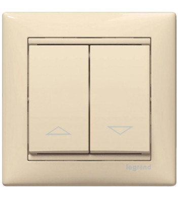 Механизм 2-кл. выключателя Valena для жалюзи (без фиксации) слоновая кость - фото №1