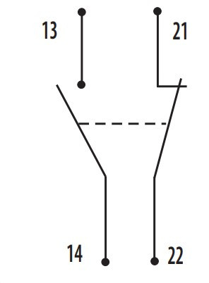 Левосторонний блок контактов ETI 004648022 ACBSE-11 (1НО+1НЗ) - фото №2