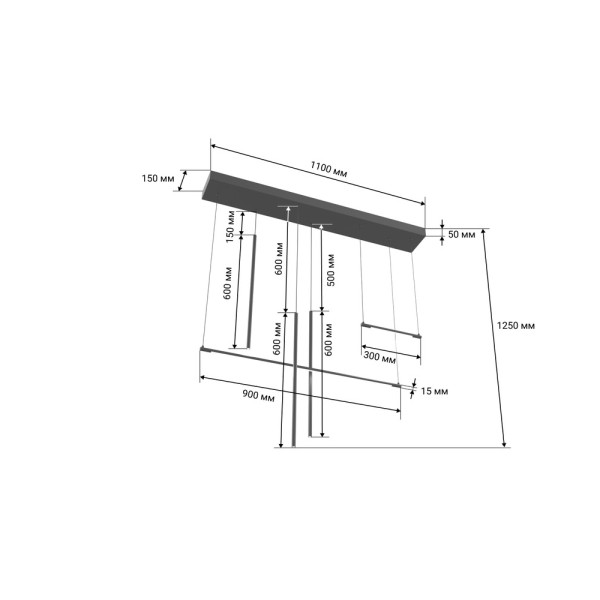 Люстра MJ-Light MJ18007 Apex-L LED 5x35W 4000K IP20 - фото №2
