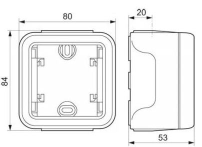 Накладний підрозетник ІР55 Legrand - фото №3