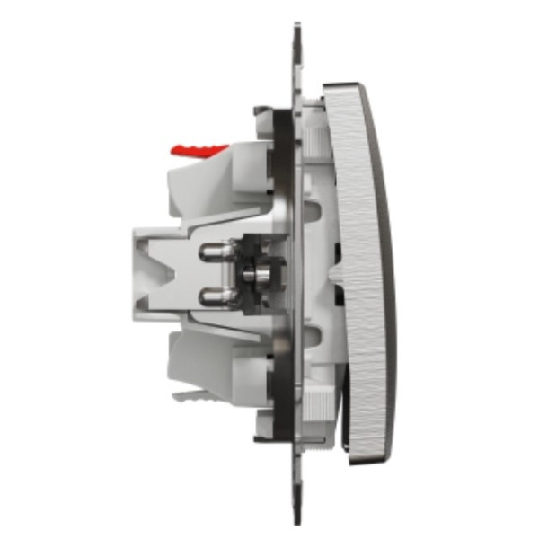 Выключатель Schneider Electric Sedna Design & Elements матовый алюминий SDD170101 - фото №2