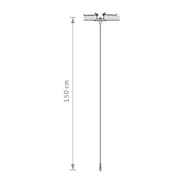 Ввід живлення для підвісної магнітної системи Nowodvorski 11738 NANO-LVM Recessed Outside Power Supply IP20 чорний - фото №2