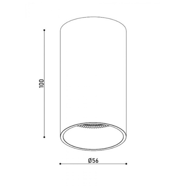 Точковий світильник Kloodi KD-1183 GU10 1x10W IP20 Wh - фото №1