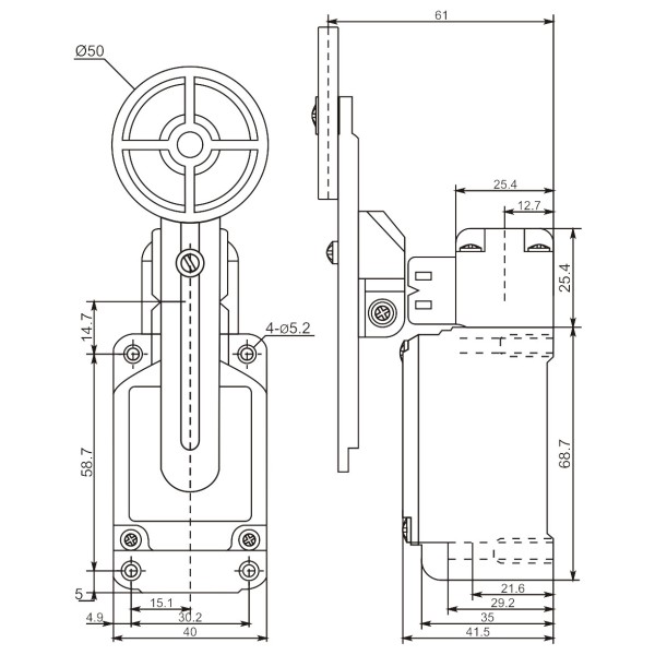 Кінцевий вимикач Promfactor FLS15M32267 - фото №1