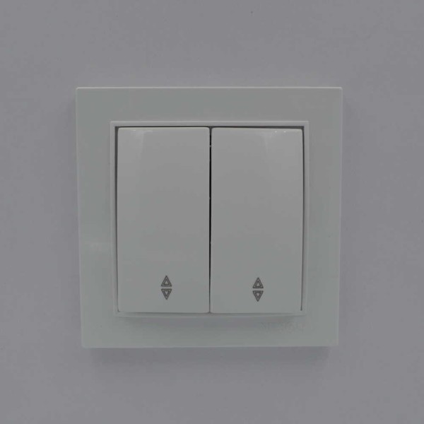 Вимикач Nilson Thor білий 2кл прохідний ( 27111009 ) - фото №1