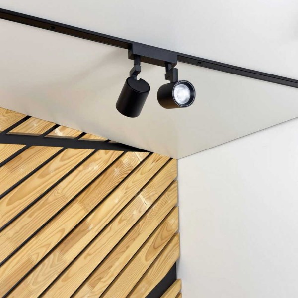 Магнитный трековый светильник UST-S 16W 4000K 48V IP20 черный Violux ( 320111 ) - фото №1