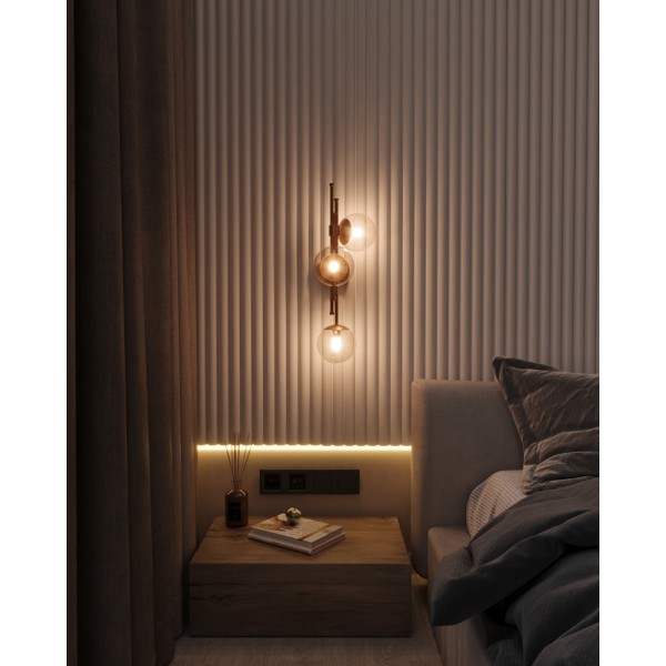 Бра, настінний світильник Pikart 31045-4 G9 3x60W IP20 - фото №3