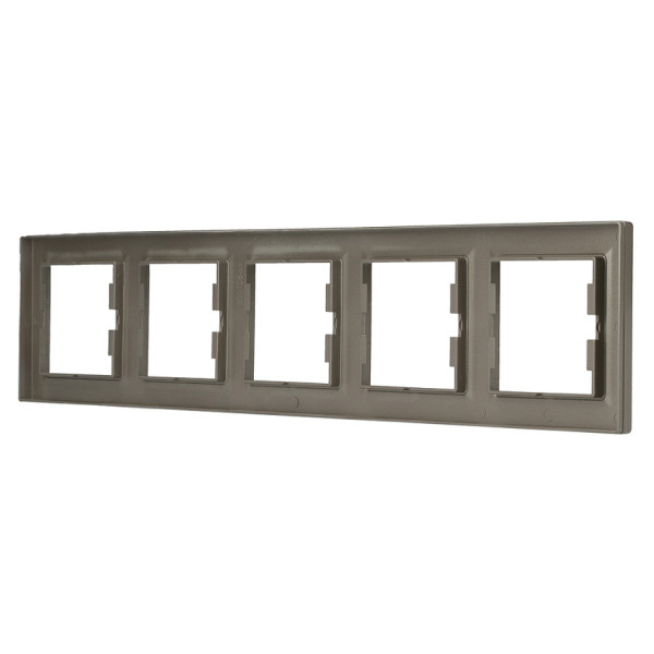 Рамка на 5 мест бронза Asfora, EPH5800569 - фото №3