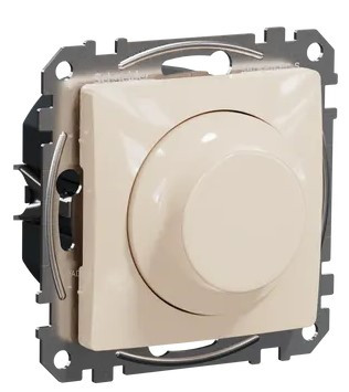Поворотний світлорегулятор Schneider Electric Sedna Design & Elements RC 3-370 Вт бежевий SDD112501 - фото №1