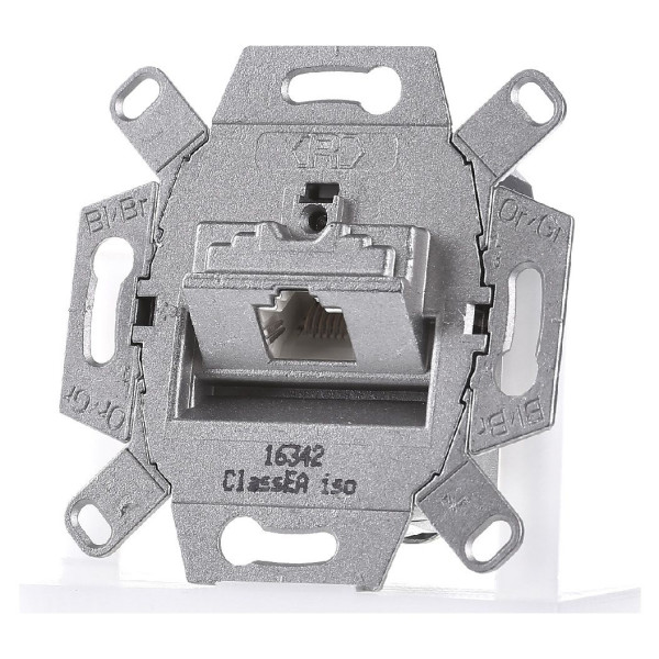 Розетка UAE 8-полюсная, экранированная, кат.6 класс E (механизм) Berker - фото №1