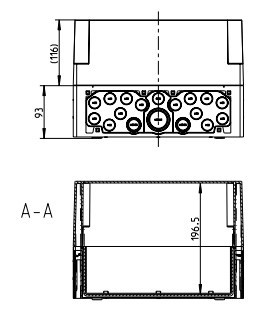 Вологозахищена роз'єднувальна коробка Spelsberg AKL 2-gh (sp74290201) IP65 - фото №4