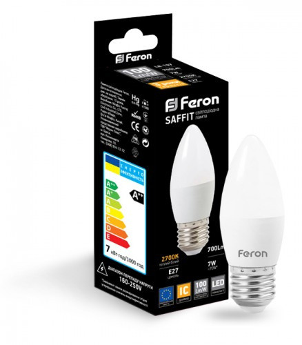 Світлодіодна лампа Feron LB-197 7Вт 2700К Е27 - фото №1
