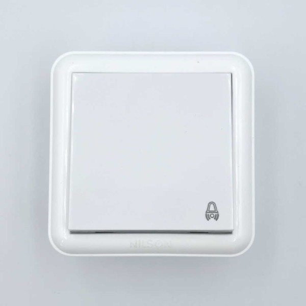 Вимикач Nilson Unique білий кнопка ( 28111012 ) - фото №1