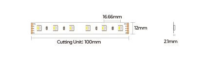 LED стрічка COLORS 60-5050-24V-IP33 16.8W RGB+4000K 5м (D560RGBNW-24V-12mm) - фото №1