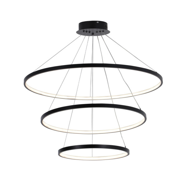 Подвесной светильник, люстра Goldlux 330024 Lea 3 Led 3x60W 4000K 8000Lm IP20 Черный - фото №1