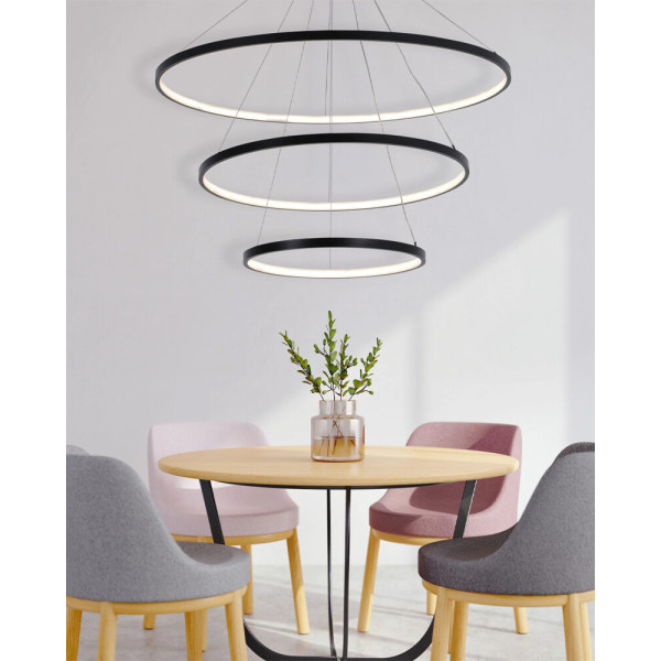 Подвесной светильник, люстра Goldlux 330024 Lea 3 Led 3x60W 4000K 8000Lm IP20 Черный - фото №4