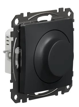 Универсальный поворотный светорегулятор Schneider Electric черный SDD114502 - фото №1