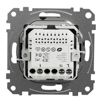 Универсальный поворотный светорегулятор Schneider Electric черный SDD114502 - фото №3