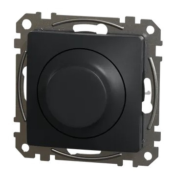 Универсальный поворотный светорегулятор Schneider Electric черный SDD114502 - фото №4
