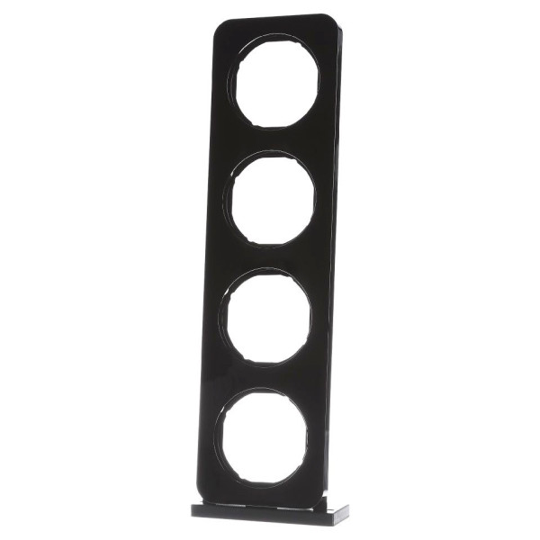 Рамка 4-местная, черная Berker R.1 - фото №1