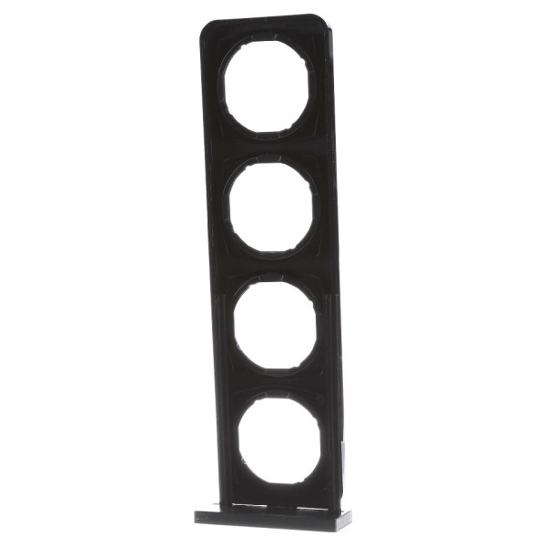 Рамка 4-местная, черная Berker R.1 - фото №4