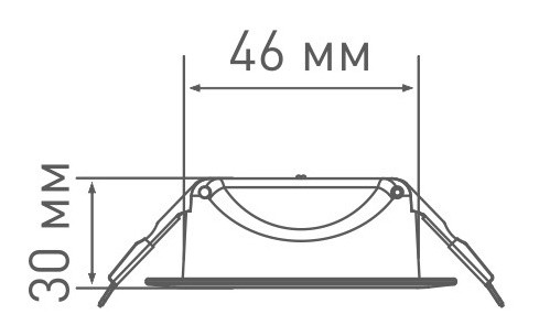 Світильник Maxus SDL 3Вт 3000K (1-SDL-010-01) - фото №2