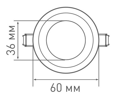 Світильник Maxus SDL 3Вт 3000K (1-SDL-010-01) - фото №3
