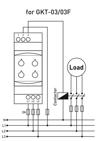 Реле контролю фаз Tense GKT-03 (без контролю нуля) - фото №2