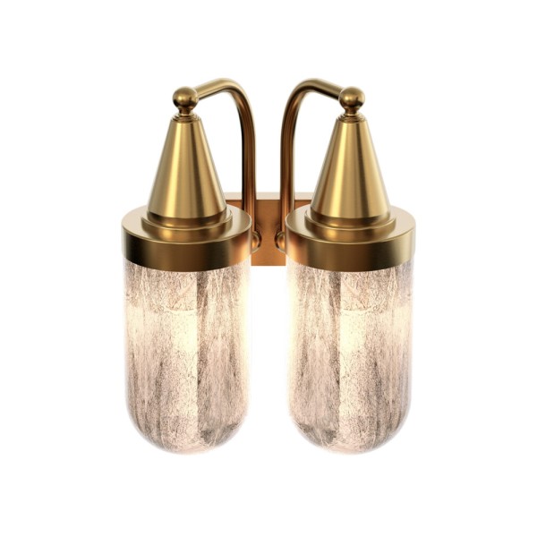 Бра, настінний світильник Pikart 39830 Subway Stone G9 2x15W IP20 латунний - фото №3