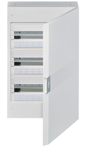 Електрощит Hager Vega VB318PB 54M з білими дверцятами