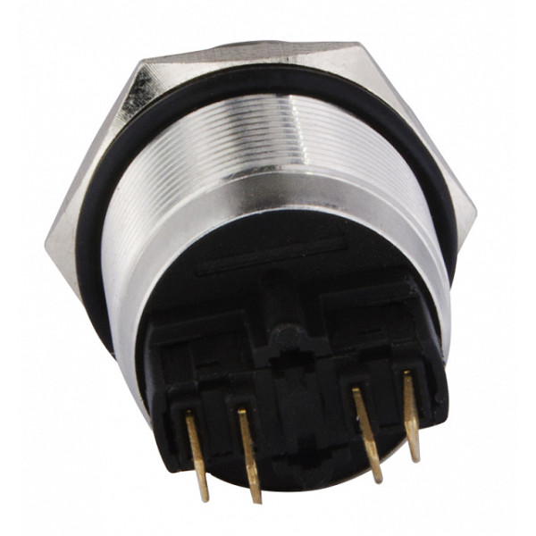 Металева кнопка Аско-Укрем TYJ 22-321 1NO+1NC з фіксацією (A0140010127) - фото №1