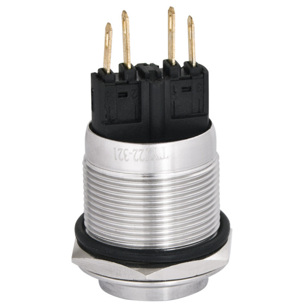 Металева кнопка Аско-Укрем TYJ 22-321 1NO+1NC з фіксацією (A0140010127) - фото №3