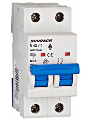 Ел.автомат 40А 2P 6кА х-ка B, Schrack