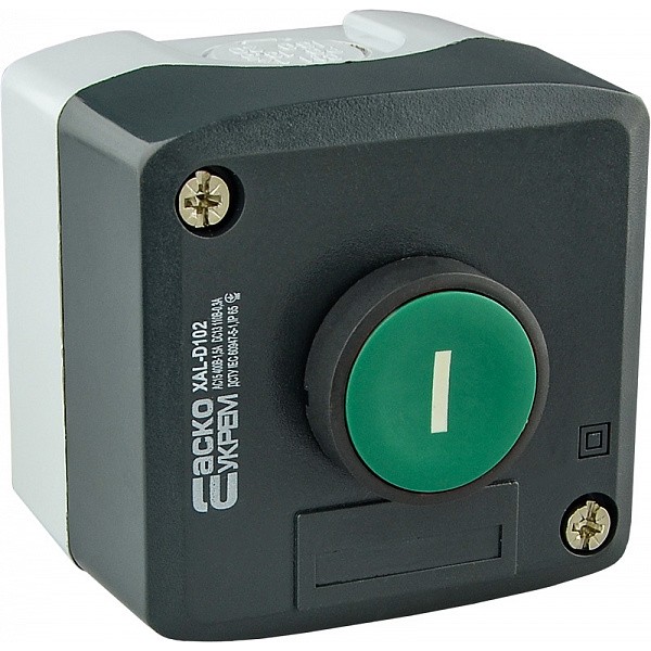 Одноместный пост управления Аско-Укрем XAL-D102 с кнопкой «Старт» (A0140020051) - фото №2